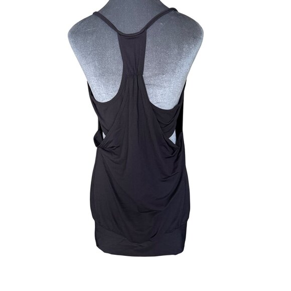 Lululemon Black Racerback Tank Top With Open Side Design and Built in Bra - Picture 3 of 3